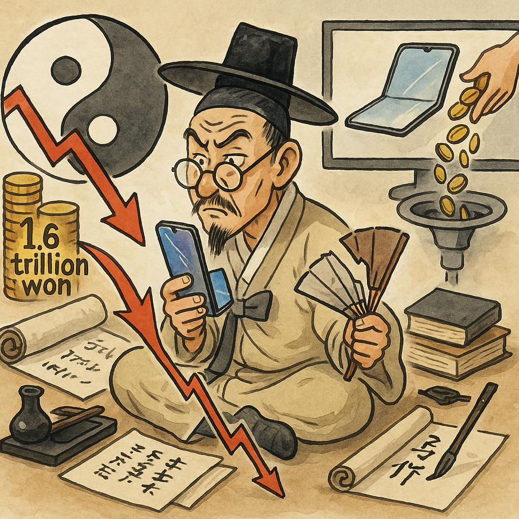 삼성 갤럭시 Z8 출시와 삼성전기 주식을 둘러싼 거대 자금 이동, 그 기술적 성취를 『주역』의 '궁즉변 변즉통 통즉구' 사유로 해석한다. 진정한 변화는 자극이 아닌 지속 가능한 소통에 있음을 이야기하는 인문학 에세이.